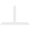 Ekena Millwork Portland Architectural Grade PVC Gable Bracket, 84"W x 56"H x 6"D x 6"F, 16/12 Pitch GBP084X56X0606POR00 - alternate 5